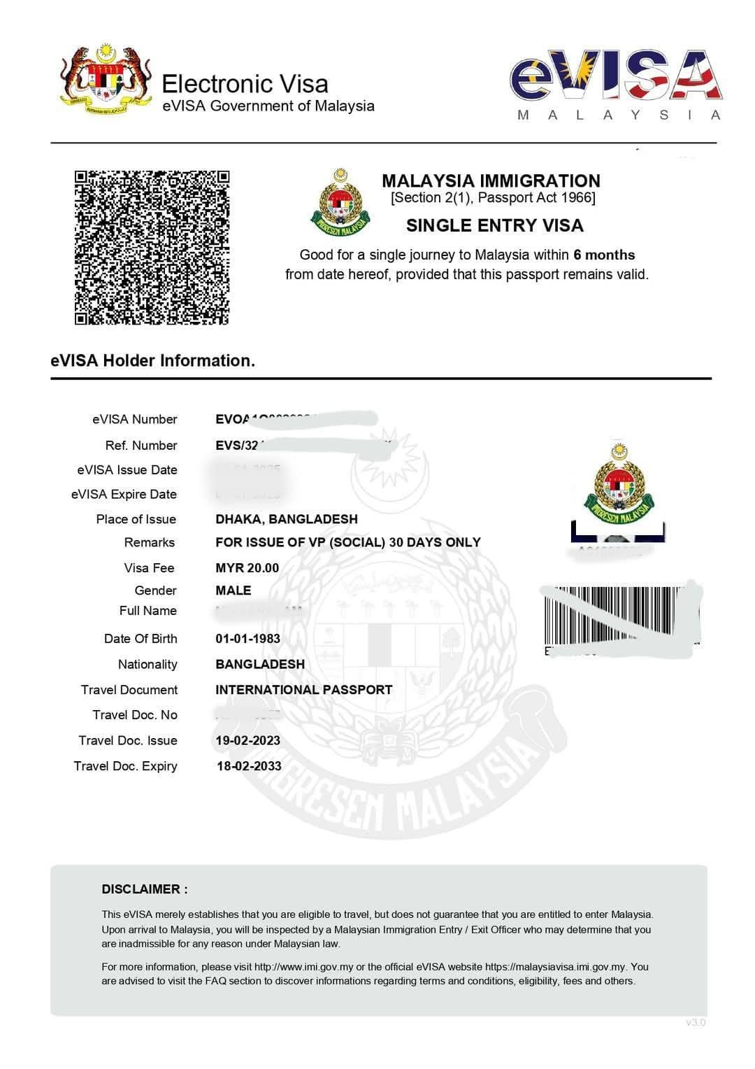 Thailand visa approval